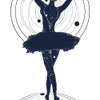 FILM FOR FRAMING Ballerina. Poster with Image Dancing with the