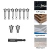IUSOT 10pcs Drywall Screw Depth Setter PH2, 1/4 Hex Shank
