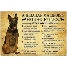 St. Bernard Dog Coffee Listing Vintage Metal Tin Sign 8x12 Inches for Bars Restaurants Cafes Pubs - Color: Sign 20, Size: 8*12 Inch