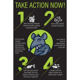 Rat Trap Six Pack - Indoor and Outdoor Traps for Mice, Voles, Rats, Chipmunks - Easy to Set, Powerful Snap, Quick Kill - by Guarden