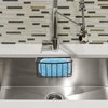 TRIO HOME Sink Sponge Organizer Caddy, Strong Transparent Suction Cups,