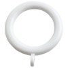 Merriway BH05953 (24 Pcs) Plastic Curtain Drapery Pole Rod Rings