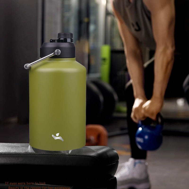 Konokyo 1 Gallon Jug with Handle,128 oz Insulated Water Bottle