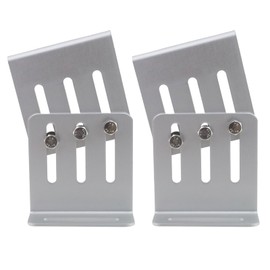 KUMGROT 1 Pair Aluminum Adjustable Heavy Duty Solar Panel Tilt Mount Bracket Kit for Off-Grid Systems RV Trailer Boats Roofs