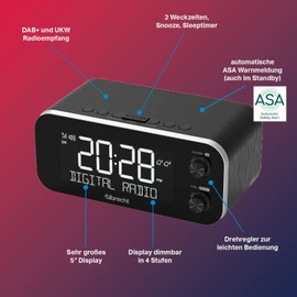 Albrecht DR455 DAB+/FM Clock Radio