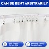 Lcyfmel Curved Ceiling Curtain Track Flexible Bendable Mount for Curtain
