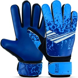 Guantes de portero de fútbol para niños y jóvenes, guantes de portero de fútbol con agarres fuertes