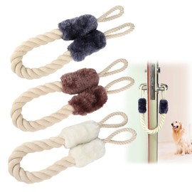 Pack of 3 Door Stopper Latch, Door Stopper Clamp Protection, Baby Door Lock Safety, Cotton Door Cord Clamp Protection, Door Handle Stopper, Window Stopper for Pets and Children, Finger Protection