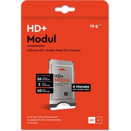HD PLUS CI+ module for 6 months (including HD+ card, conditionally suitable for UHD, only for satellite reception)