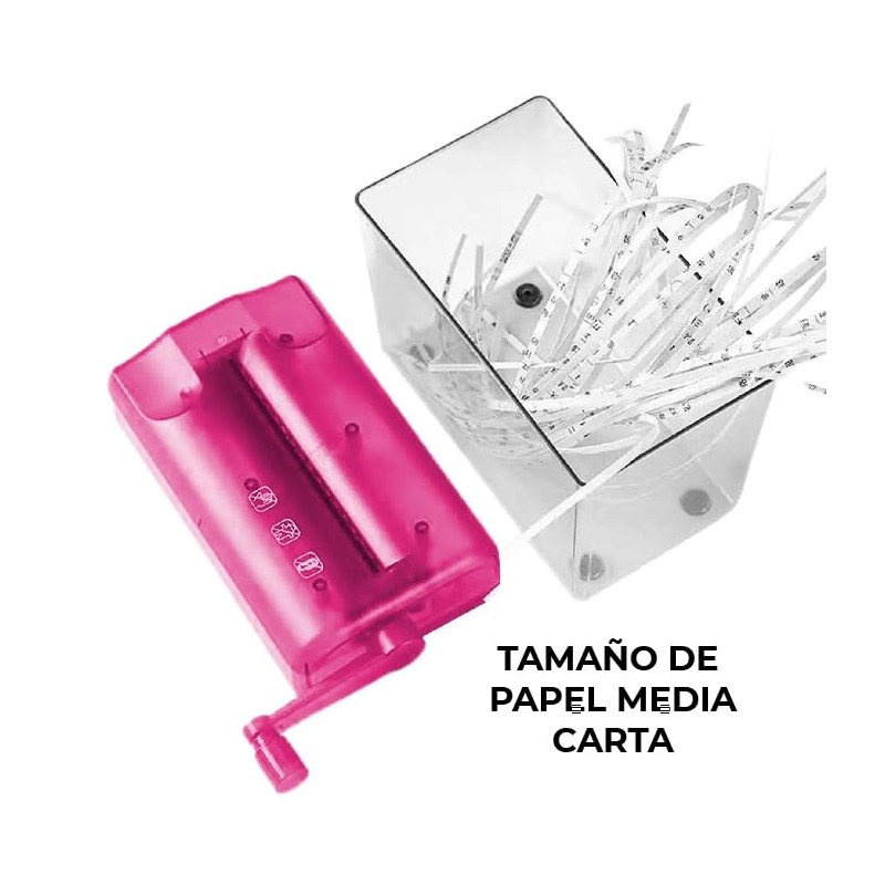 Hand Shredder, TRITURADOR DE Papel Manual TAMAÑO A6 (10.5 X