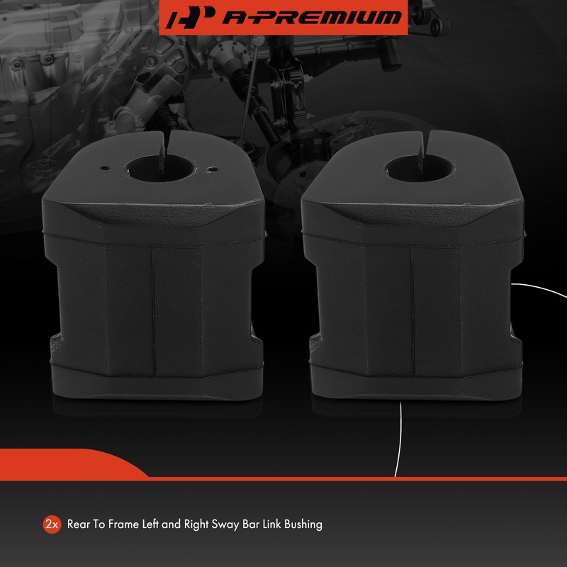 A-Premium 2 x Rear To Frame Sway Bar Bushing Kit,