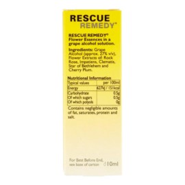 Nelsons Bach Rescue Remedy Natural Stress 10ml