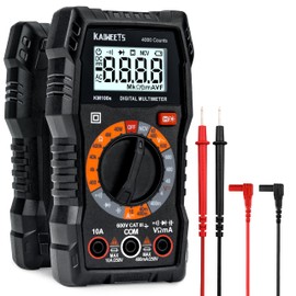 KAIWEETS Digital Multimeter 4000 Counts, Voltage Tester with Accurate Ohm Volt Amp Readings, DC/AC Voltmeter Clearly Measures Resistance Continuity Diode Capacitance NCV for Household and Automotive