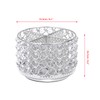 BTSKY Crystal 360 Degree Rotating Desk Organizer Decorative Storage Box