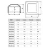 SKIR'CO Pack of 2 Fence Post Caps Square 70 x