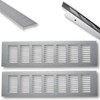 2 x high-quality aluminium ventilation grille for ideal ventilation –