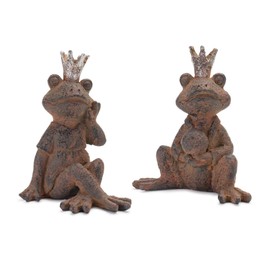 Melrose International Royal Sitting Frog Figurine (Set of 6)