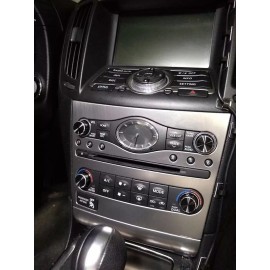 AtomBomb Black Aluminum Radio & A/C Knobs for Infiniti G37 G35 FX37 FX50 QX70 EX37 Q60