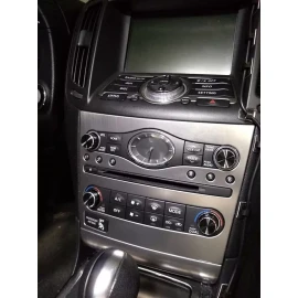 AtomBomb Black Aluminum Radio & A/C Knobs for Infiniti G37 G35 FX37 FX50 QX70 EX37 Q60