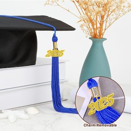 2025 Charms 2025 Graduation Decorations Gold 2025 Year Charm for 2025 Tassel Graduation Cap Tassel Charm 2025 Graduation Tassel Hat Decoration for Jewelry Making Accessory DIY Crafts Party Supplies