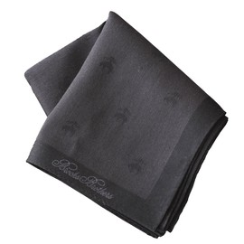 Brooks Brothers 125000-6560 Easy Care Handkerchief (100% Cotton, Approx. 18.9 inches (48 cm), Men's, Formal (No Iron/Antibacterial, Deodorized), Black
