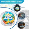 Sober Lake 8 Year Sobriety Coin, Affirmation AA Chips, Addiction