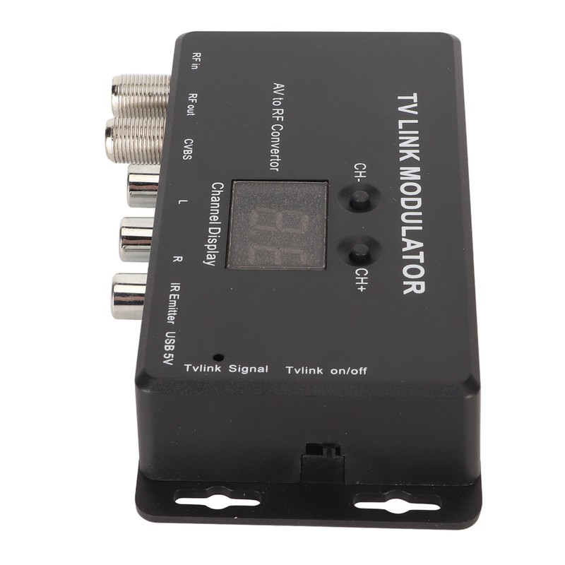 TV Link Modulator Adjustable Support PAL NTSC AV to RF
