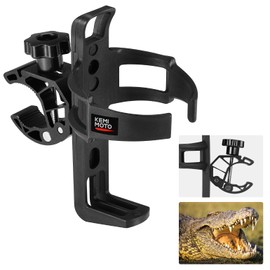 KEMIMOTO Bicycle Bottle Holder, Universal Water Bottle Holder with 1.5-4 cm Metal Clamp, Bottle Holder without Drilling, Drink Holder for Bicycle, Pushchair, MTB, Scooter, Wheelchair, Motorcycle, Boat