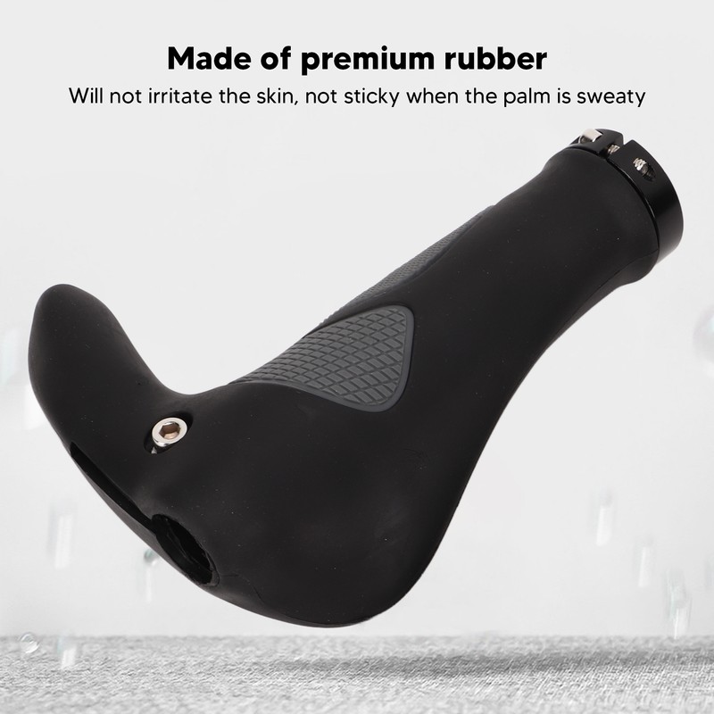 2Pcs Bike Handlebar Grips TPR Rubber Ergonomic Slip Prevention Replacement