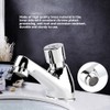 Public Ktchen Bathroom Chrome Plated Self Closing Water Saving Time
