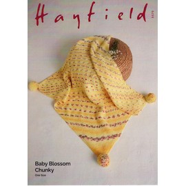 Hayfield Baby Blossom Chunky Knitting Pattern - 5575 Blanket