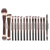 MAANGE 15 PCS Makeup Brushes Double-ended Makeup Brush Set Double