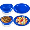Hushee 2 Sets Spill Proof Scoop Bowl and Plate Set