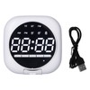 P12 Bluetooth Clock Speaker Wireless LED Mirror Portable Dual Alarm