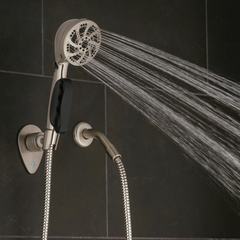 Oxygenics CareSpa Brushed Nickel Handheld Shower Head 1.8-GPM (6.8-LPM)
