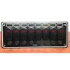 Marine Boat 8 Gang Waterproof Switch Panel Aluminum Plate 12V