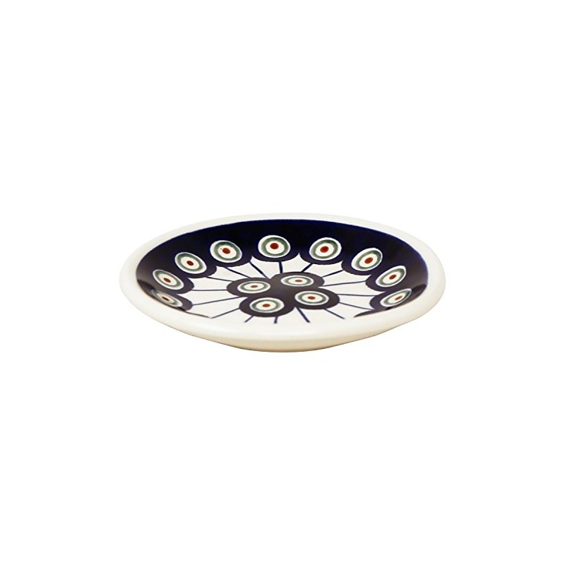 Small Original Bunzlauer Ceramic Plate (Saucer) Diameter 11.6 cm Decor