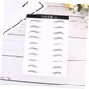 Mikinona 2 Sheets Artificial Eyebrow Patches Hair-like Simulation Eyebrows Waterproof