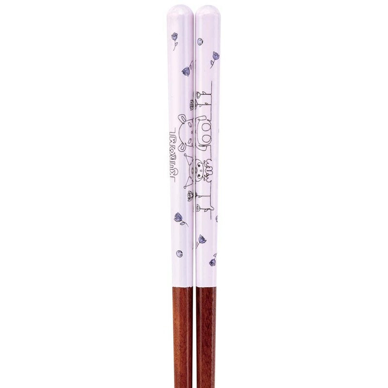 Skater Painted Chopsticks, 21cm, Kuromi, Sanrio Line Design ANN4SQ-A