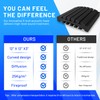 Focusound 24 Pack Curved Acoustic Foam Panels 3" x 12"
