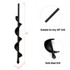 LONGRUN Garden Spiral Hole Drill Planter, Auger Drill Bit for