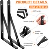 Nuogo 20 Pack Heavy Duty Shelf Brackets Bulk Metal Floating