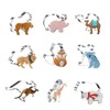 WDYJMALL Animal Cookie Cutters 9-Pc Set - Tiger Elephant Camel