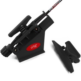 MS JUMPPER Adjustable Fletching Jig Straight and Helix Tool with Clamp for DIY Archery Arrows (Black)