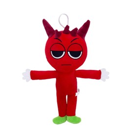 JOYEEENAT Sprunki Plush, Sprunki Plushies for Game Fans,Soft Stuffed Animal Pillow Figure Doll Christmas Birthday Gifts for Boys Girls (Q)