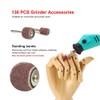 136 Pcs Rotary Accessories Kit, Rotary Electric Grinder Tool Accessories,