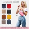 KEDZIE Eclipse Vegan Leather Convertible Purse Wallet Crossbody Bag for