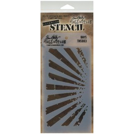 Stampers Anonymous Tim Holtz Layered Stencil 4.125"x8.5", Rays