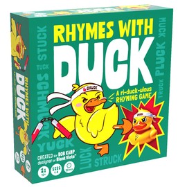 Gray Matters Games Rhymes with Duck Board Game – Fun Wordplay Game for Families and Parties