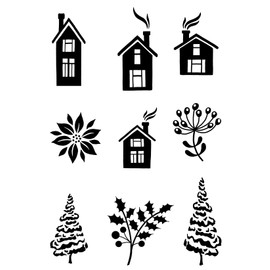 Woodware Clear Singles Paintable Baubles Home Fillers 4 in x 6 in Stamp Set, Photopolymer, 4 x 6 inch